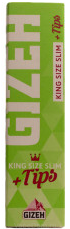 Бумага сигаретная GIZEH King Size Slim 34 листа с магнитной защелкой