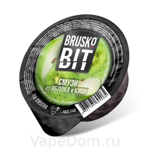 Бестабачная Смесь BRUSKO BIT Medium (Смузи из яблока и киви) 20гр