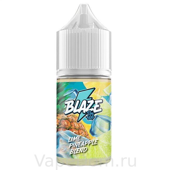 Жидкость SALT Blaze ON ICE (Lime Pineapple Blend) Микс из ананаса и лайма, 30мл 20мг HARD