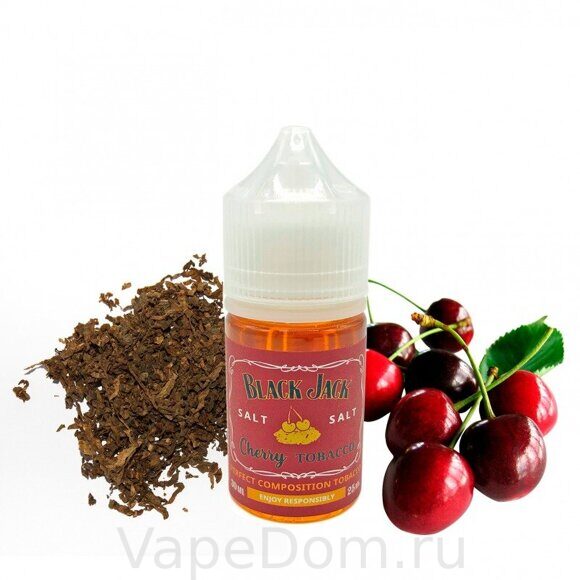 Жидкость SALT Black Jack  (Cherry Tobacco) Вишня Табак, 30мл 20мг