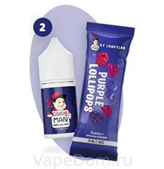 Жидкость SALT Candyman (Purple Lollipops) Леденцы с Лесными Ягодами, 30мл 20мг