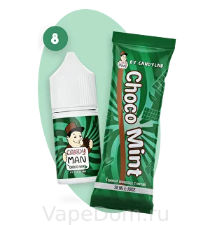 Жидкость SALT Candyman (Choco Mint) Шоколад Мята, 30мл 20мг