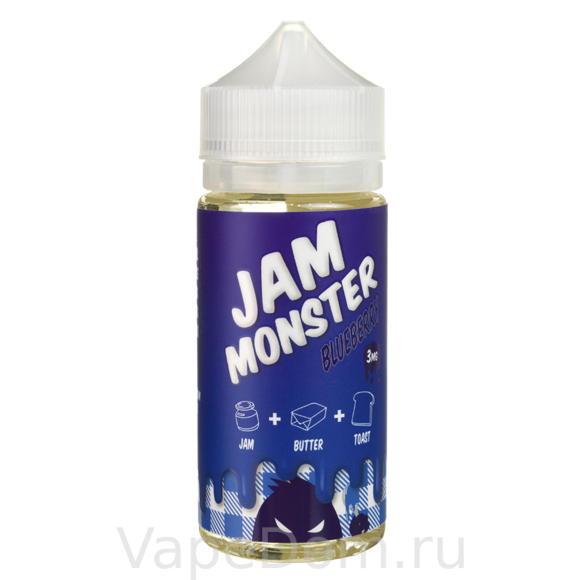 Жидкость Jam Monster (Blueberry) Черника, 100мл 3мг