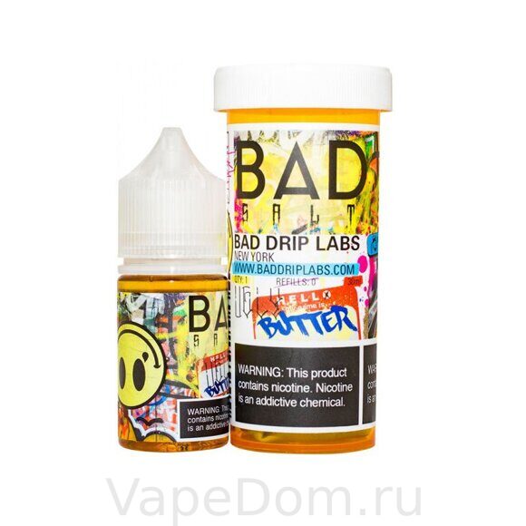 Жидкость SALT Bad Drip (Ugly Butter) Тост с Маслом, 30мл 20мг